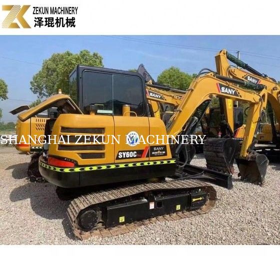 6T ใช้ Sany SY60C Excavator กับไฮดรอลิกไซลินเดอร์