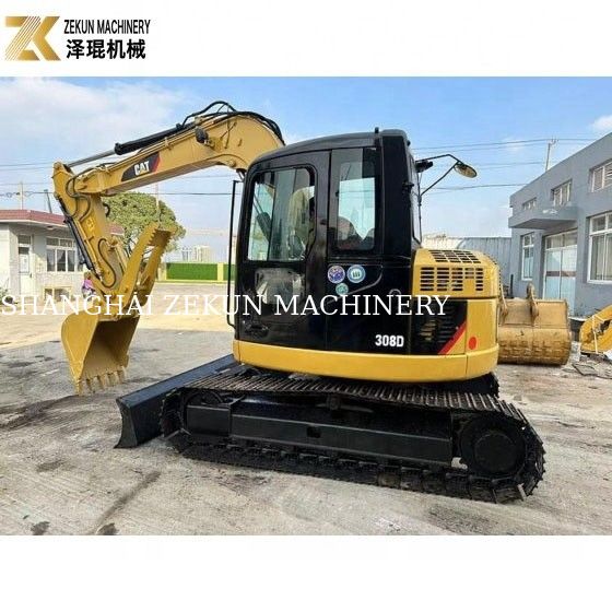 ใช้ 8 ตัน CAT 308 เครื่องขุดกระบะ 308D มินิแบ็กเกอร์ที่มีประสิทธิภาพที่ดี