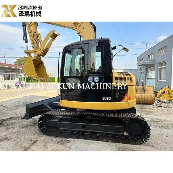 ใช้ 8 ตัน CAT 308 เครื่องขุดกระบะ 308D มินิแบ็กเกอร์ที่มีประสิทธิภาพที่ดี