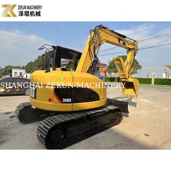 ใช้ 8 ตัน CAT 308 เครื่องขุดกระบะ 308D มินิแบ็กเกอร์ที่มีประสิทธิภาพที่ดี