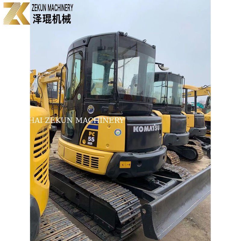 มือสอง Komatsu PC55MR-2 Excavator ด้วยพลังงาน 28.5KW และความจุของถัง 0.2m3