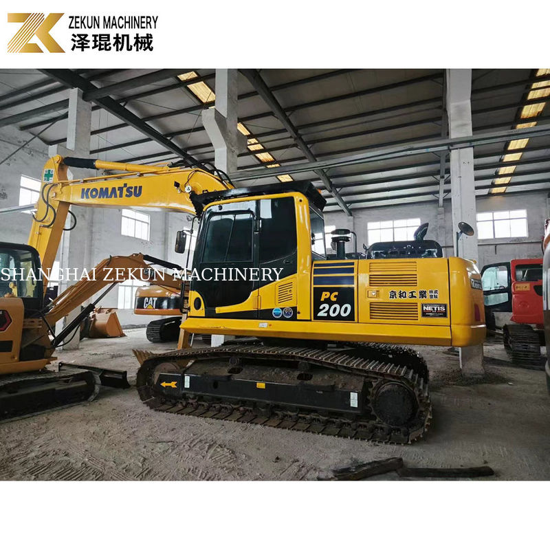 ชั่วโมงทํางานต่ํา 2001-4000 Komatsu PC200-8 เครื่องขุดคลื่นมือสองในสภาพดี