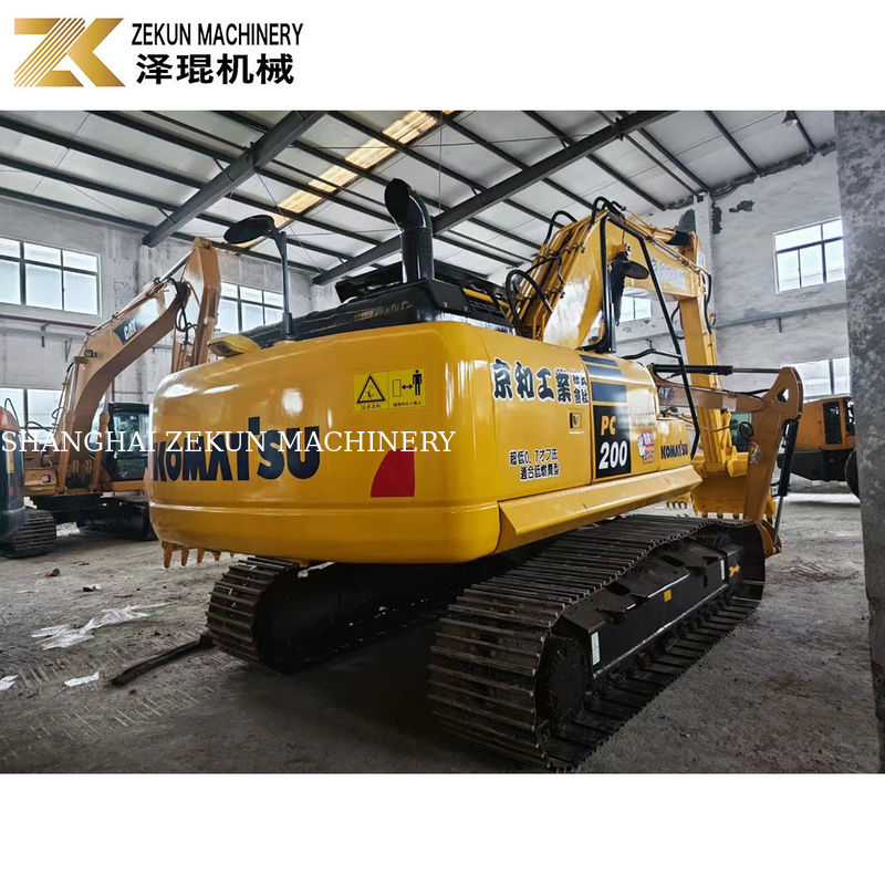 ชั่วโมงทํางานต่ํา 2001-4000 Komatsu PC200-8 เครื่องขุดคลื่นมือสองในสภาพดี