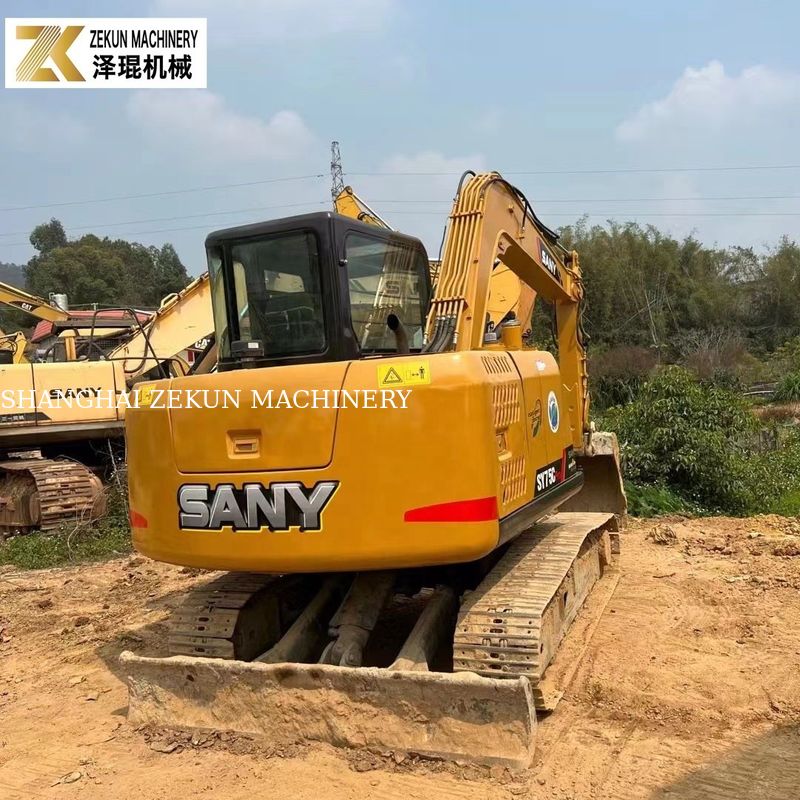 ปี 2022 ใช้ 7.5T Sany 75C Excavator SY75C-8 SY75C PRO เครื่องขุดมือสอง