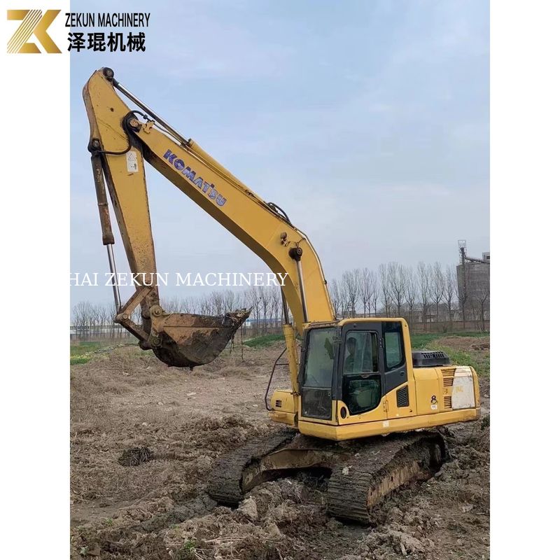 ใช้ Komatsu 200 Excavator ในมือสอง PC200-6 Digger น้ําหนักการทํางาน 20.15 ตัน