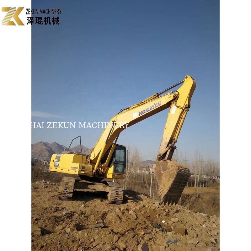 Komatsu PC200-7 เครื่องขุดขยะ 20 ตัน ใช้ในปี 2015 สําหรับเครื่องจักรก่อสร้าง