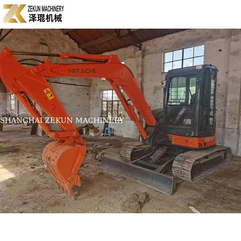 33.1Kw พลังงาน ฮิตาชิ ZX55 Excavator 5.5 ตัน มินิ Bagger กับ 2001-4000 ชั่วโมงทํางาน