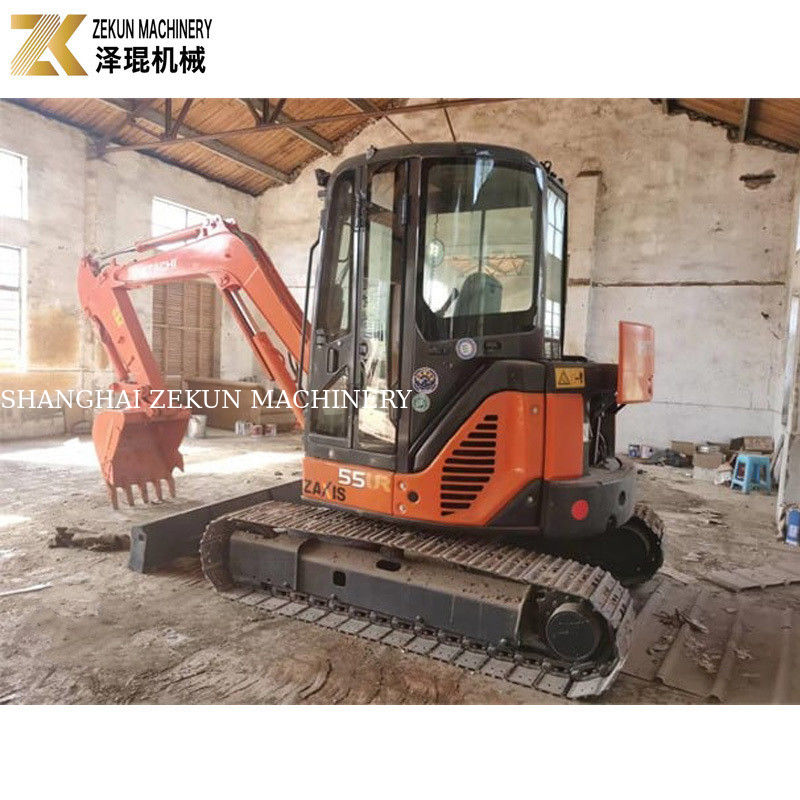 33.1Kw พลังงาน ฮิตาชิ ZX55 Excavator 5.5 ตัน มินิ Bagger กับ 2001-4000 ชั่วโมงทํางาน