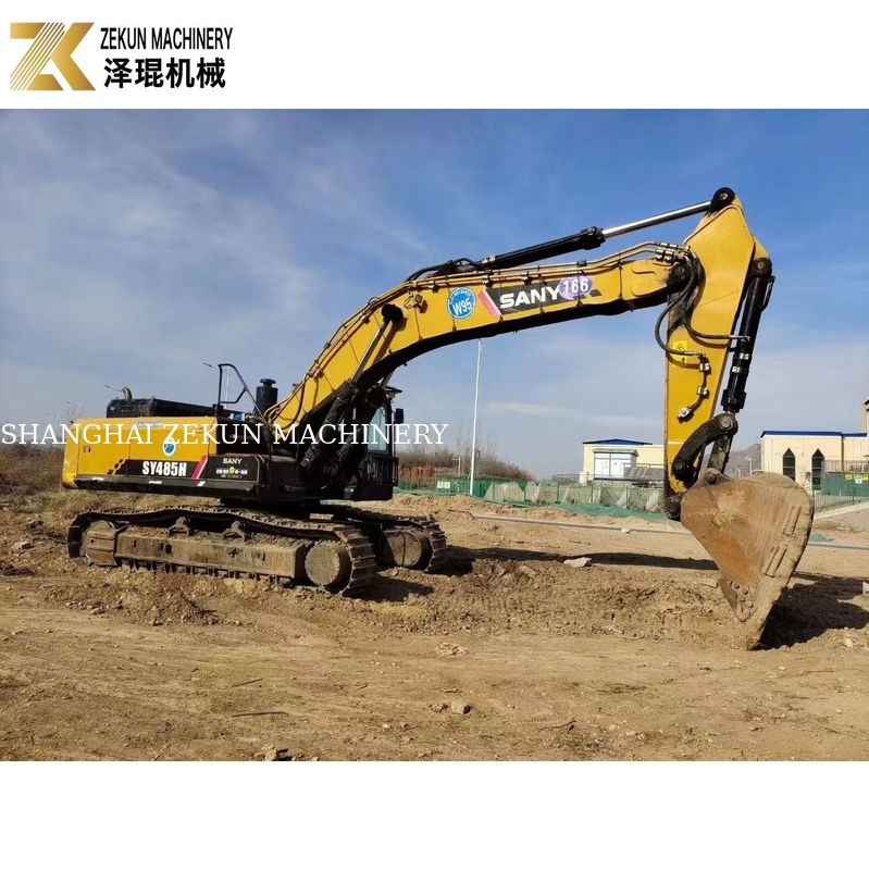 สถานก่อสร้างขนาดใหญ่ใช้ Sany 485 Excavator SY485H 48 ตัน พร้อมเครื่อง SANY 6WG1X