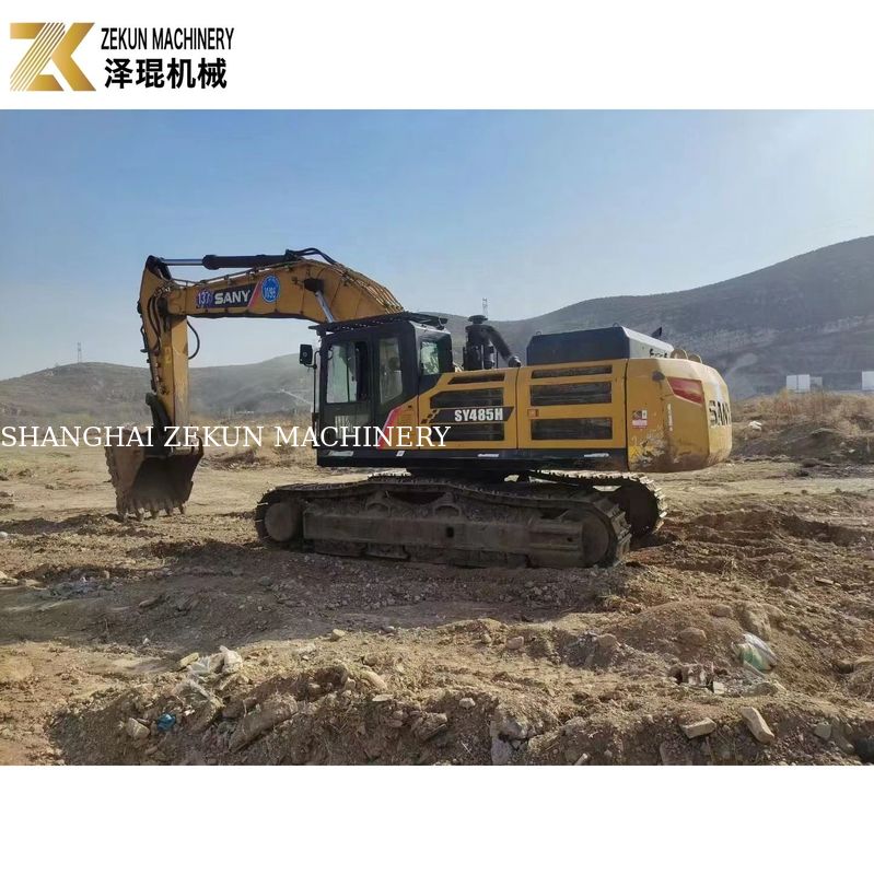 สถานก่อสร้างขนาดใหญ่ใช้ Sany 485 Excavator SY485H 48 ตัน พร้อมเครื่อง SANY 6WG1X