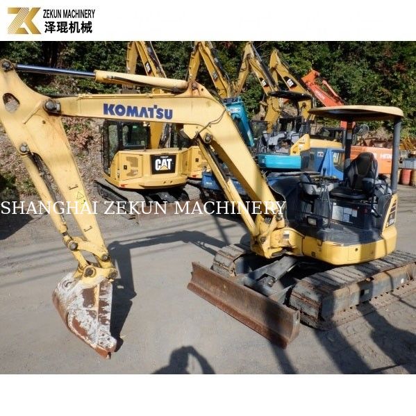 ใช้ญี่ปุ่น Komatsu PC55MR PC55MR-2 Excavator 5.5Ton สําหรับการก่อสร้างและการทํานา