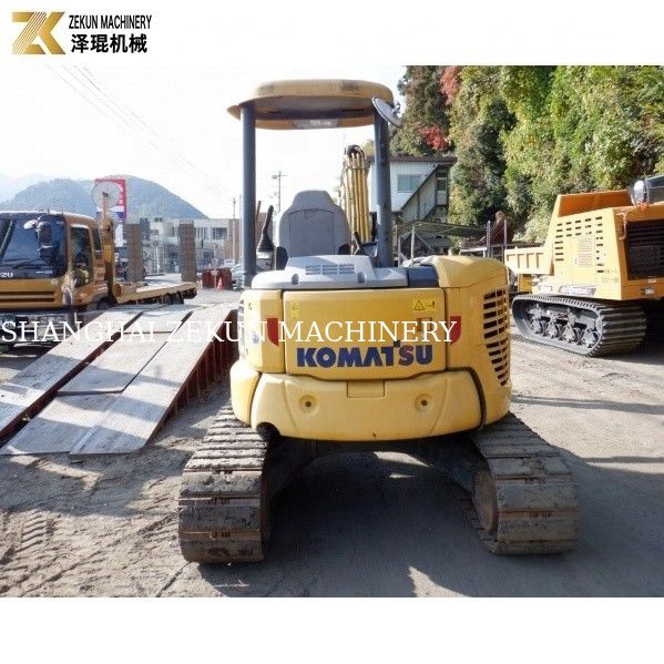 ใช้ญี่ปุ่น Komatsu PC55MR PC55MR-2 Excavator 5.5Ton สําหรับการก่อสร้างและการทํานา