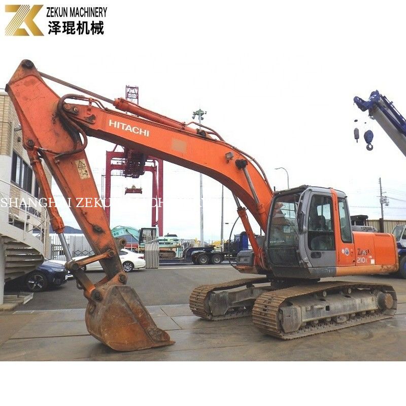 21 ตัน ใช้ ฮิตาชิ ซาคซี่ 210 Excavator ZX210 Crawler Excavator ขนาด 1.0m3 ความจุถัง