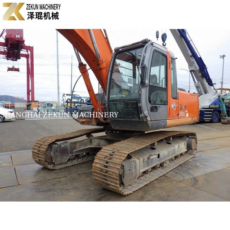 21 ตัน ใช้ ฮิตาชิ ซาคซี่ 210 Excavator ZX210 Crawler Excavator ขนาด 1.0m3 ความจุถัง