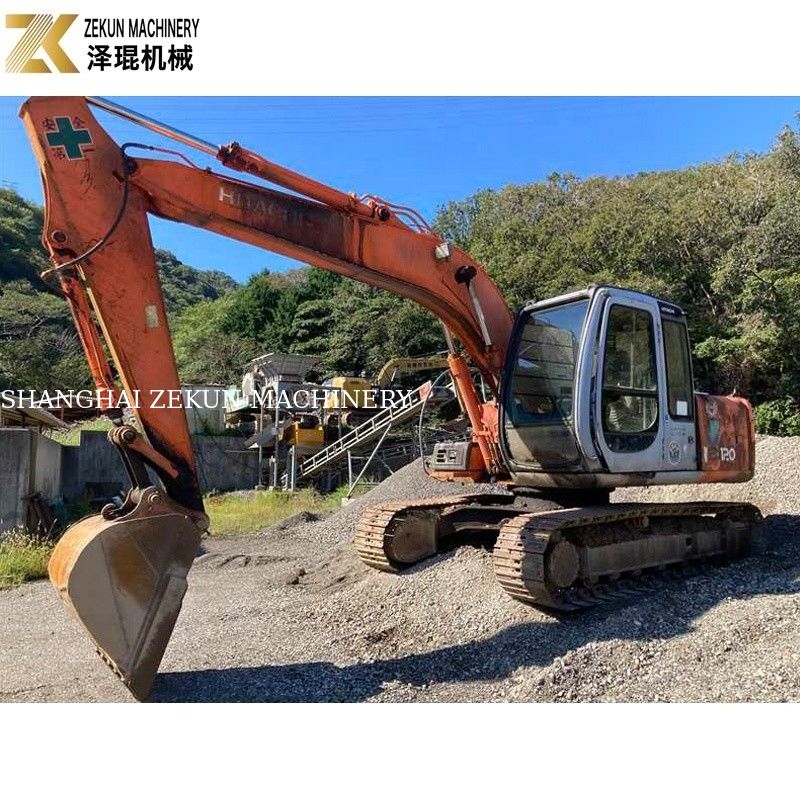 สีเดิม 12 ตัน ใช้ฮิตาชิ EX 120 Excavator EX120-5 กับเครื่องยนต์ ISUZU 60.5Kw