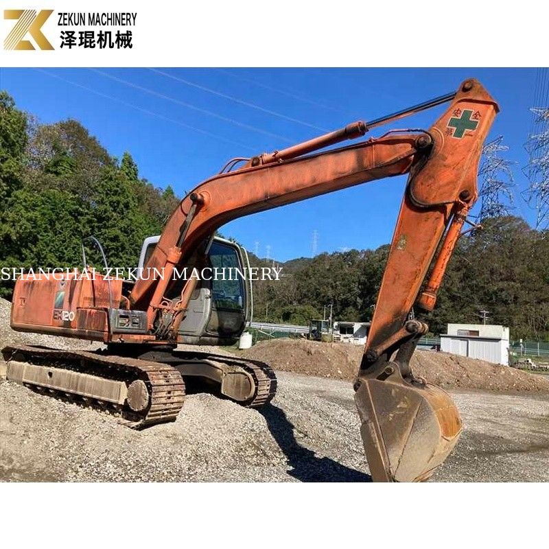 สีเดิม 12 ตัน ใช้ฮิตาชิ EX 120 Excavator EX120-5 กับเครื่องยนต์ ISUZU 60.5Kw
