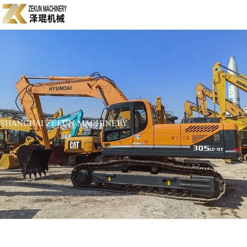 30 ตัน Hyundai 305 Excavator 305LC 305LC-9T จากเกาหลี 1.4m3 ถัง