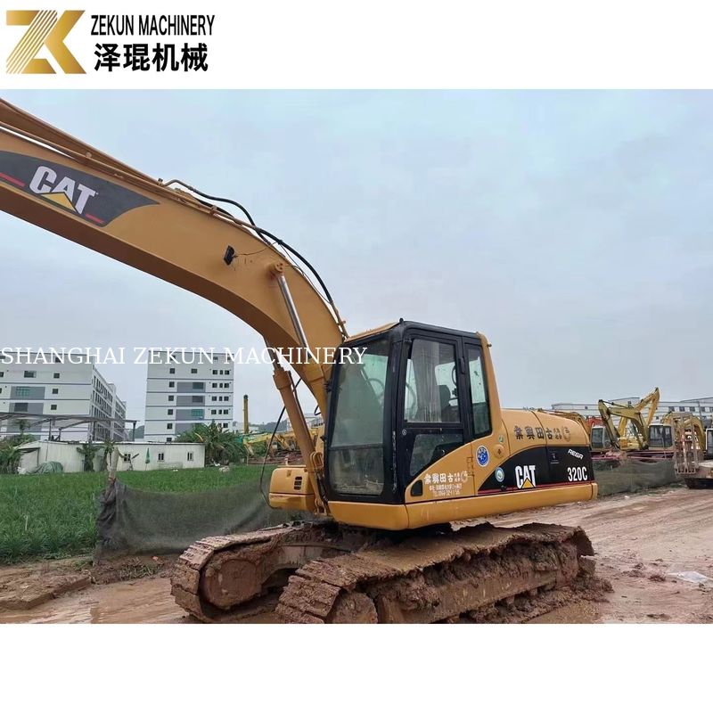 110KW อุปกรณ์หนักที่ใช้ CAT320 Excavator Caterpillar 320C ชั่วโมงทํางาน 4001-6000