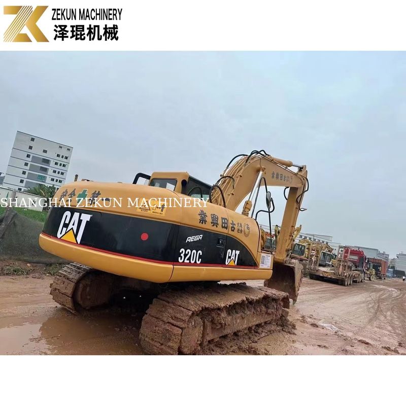110KW อุปกรณ์หนักที่ใช้ CAT320 Excavator Caterpillar 320C ชั่วโมงทํางาน 4001-6000