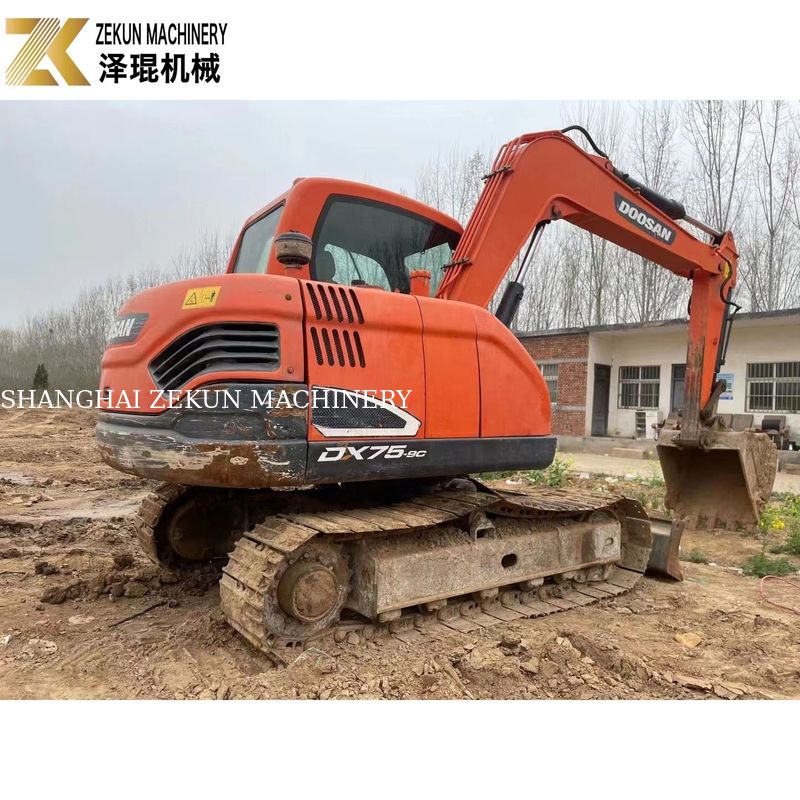 5 ตัน Doosan 55 Excavator DH55 ใช้ Doosan Excavator 0.175M3 ถัง