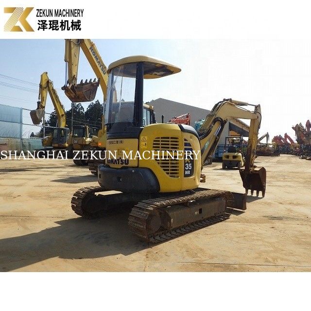 ขนาดเล็กใช้ Komatsu PC35 Excavator น้ําหนักการทํางาน 3 ตัน น้ําหนักเครื่องจักร 3700 กิโลกรัม