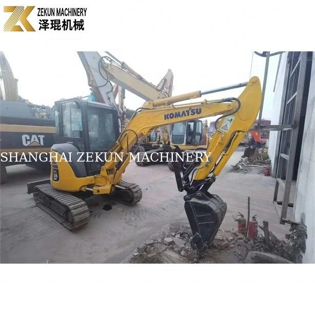 3.5 ตัน มินิ ใช้ KOMATSU PC35MR-5 Excavator จากปี 2016 ด้วยเครื่องขุดไฮดรอลิก