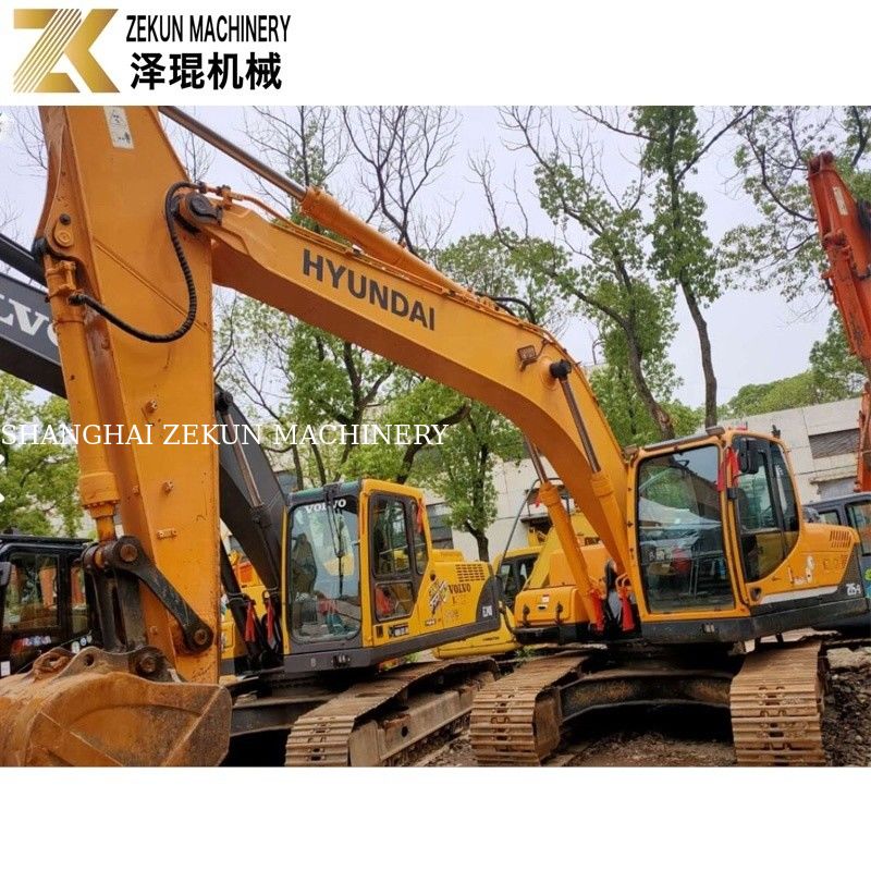 21 ตันใช้ Hyundai 215 Excavator R215-9 เครื่องขุดมือสองที่มีปั๊มเดิม