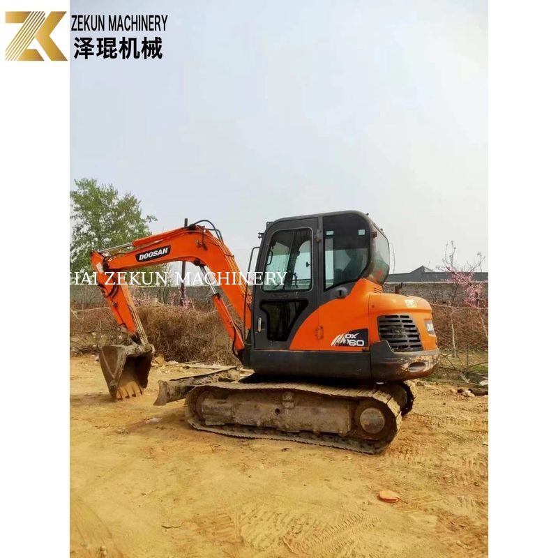 มือสอง Doosan DX60-7 DX60-9 6T เครื่องขุดแคร์เลอร์มือสอง จากเกาหลี