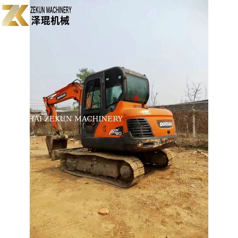 มือสอง Doosan DX60-7 DX60-9 6T เครื่องขุดแคร์เลอร์มือสอง จากเกาหลี