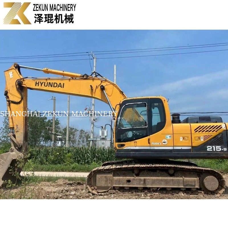 112KW 2018 Hyundai R215 Excavator 215-9 21.5 ตัน เครื่องขุดมือสอง