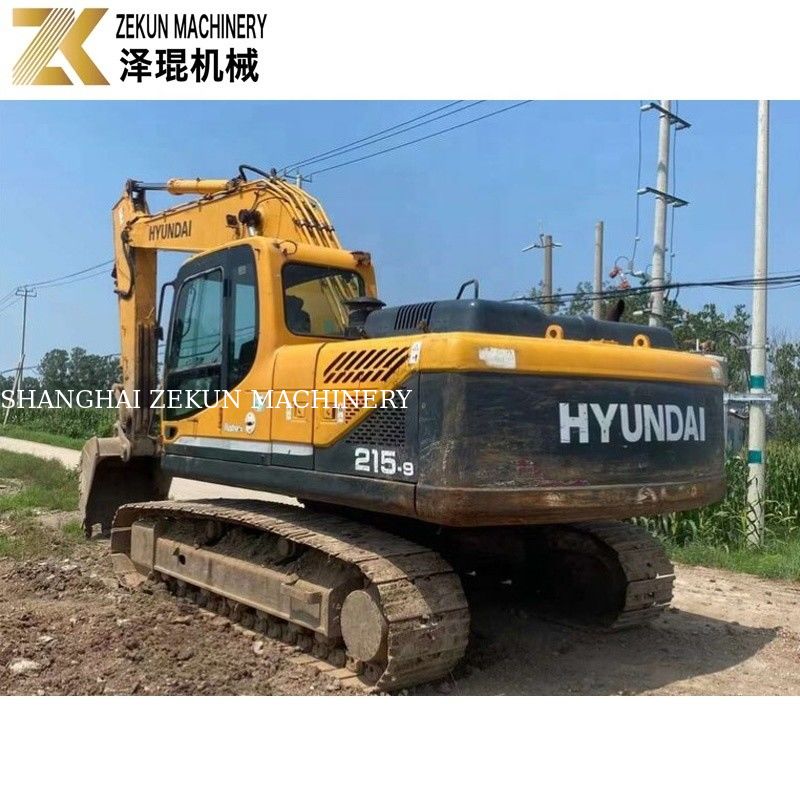 112KW 2018 Hyundai R215 Excavator 215-9 21.5 ตัน เครื่องขุดมือสอง