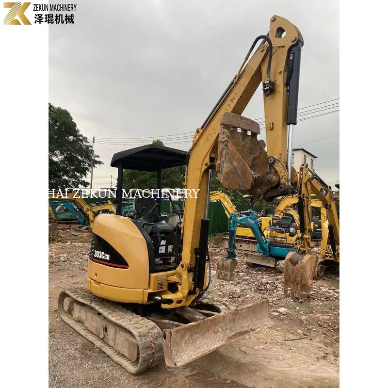 0.03M3 ความจุของถัง CAT303 CCR 303E เครื่องขุดขนาดเล็กที่ใช้สําหรับความต้องการของคุณ