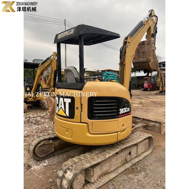 0.03M3 ความจุของถัง CAT303 CCR 303E เครื่องขุดขนาดเล็กที่ใช้สําหรับความต้องการของคุณ