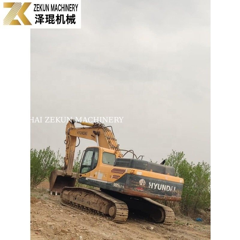 38 ตัน Hyundai Robex 385 Excavator 385-9 385-9T สําหรับงานก่อสร้างหนัก