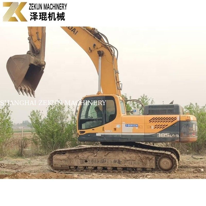 38 ตัน Hyundai Robex 385 Excavator 385-9 385-9T สําหรับงานก่อสร้างหนัก