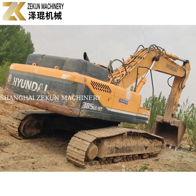 38 ตัน Hyundai Robex 385 Excavator 385-9 385-9T สําหรับงานก่อสร้างหนัก