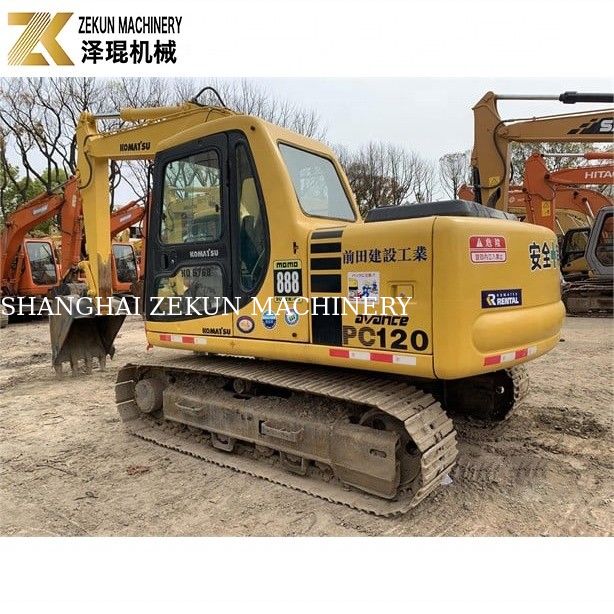 2016 ใช้ Komatsu PC120-6 เครื่องขุดแคลน 120 6 8 สําหรับการขุดเกษตร