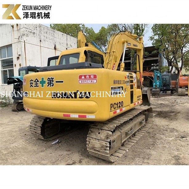2016 ใช้ Komatsu PC120-6 เครื่องขุดแคลน 120 6 8 สําหรับการขุดเกษตร