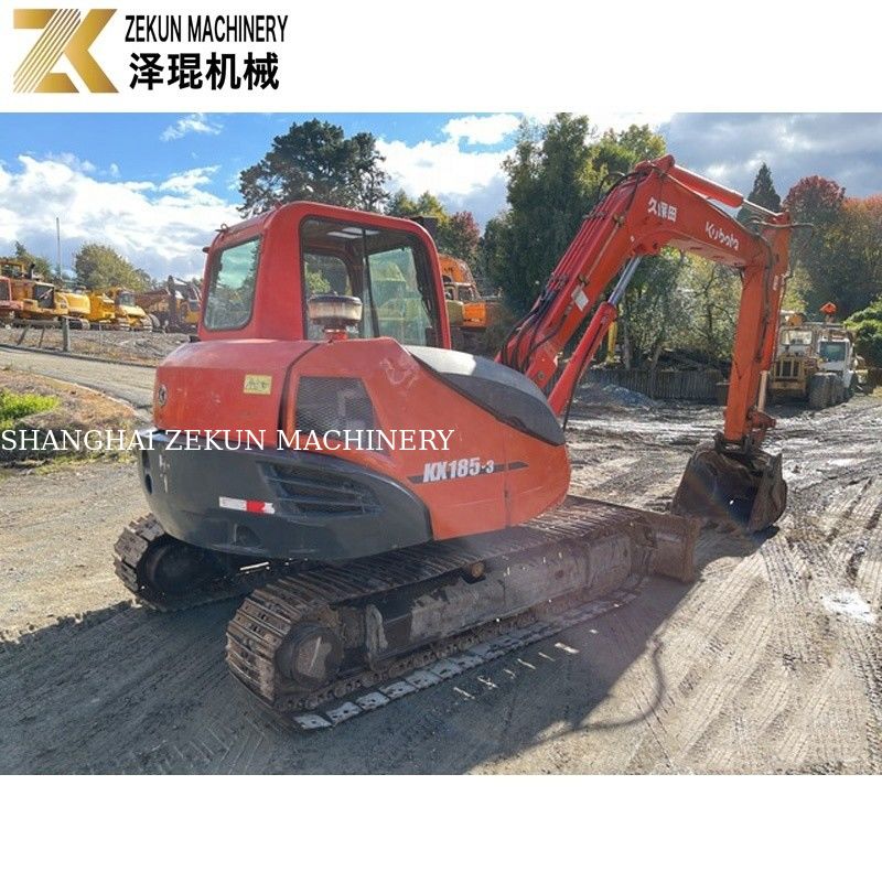 KX185 KX185-3 เครื่องขุดขนาดเล็ก 8 ตัน Kubota 185 เครื่องขุดมือสอง