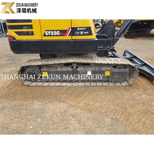 เครื่องขุดเล็ก SY55C ของเดิมที่ใช้แล้ว พร้อมอุปกรณ์เสริม SY55C ในราคาถูก