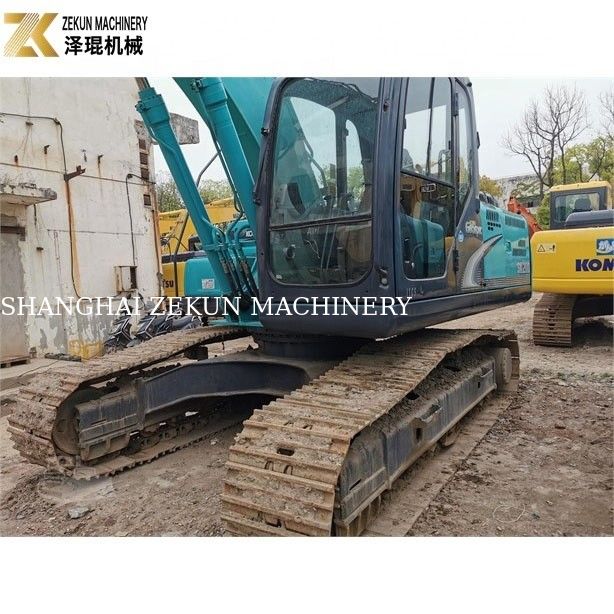 ออกแบบเดิม ใช้ Kobelco SK 200 200-8 สีฟ้า เครื่องขุดมือสอง