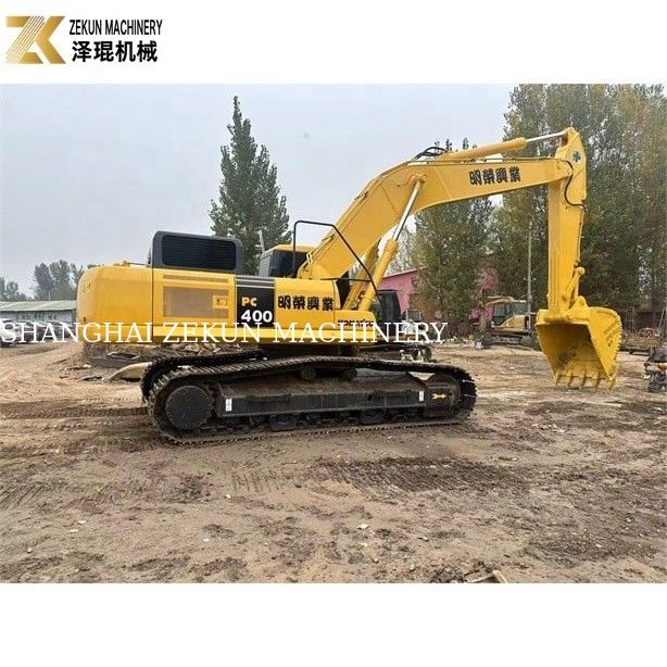 1.9m3 Bucket Hydraulic Crawler Excavator ใช้ Komatsu PC400-7 เพื่อการทํางานอย่างเรียบร้อย