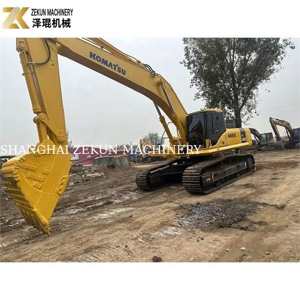 1.9m3 Bucket Hydraulic Crawler Excavator ใช้ Komatsu PC400-7 เพื่อการทํางานอย่างเรียบร้อย