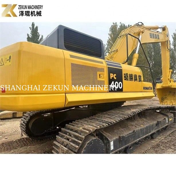 1.9m3 Bucket Hydraulic Crawler Excavator ใช้ Komatsu PC400-7 เพื่อการทํางานอย่างเรียบร้อย