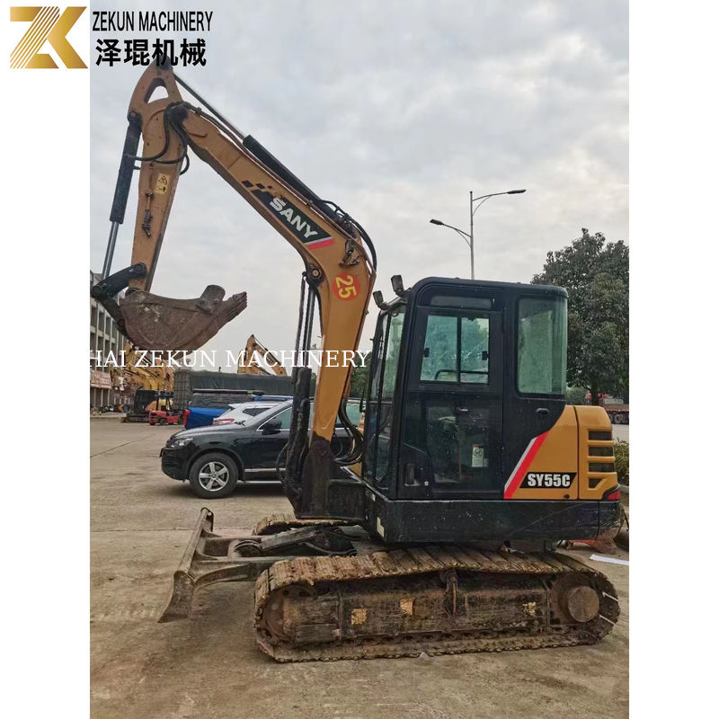 2021 SANY SY 55C เครื่องขุด 5.5 ตัน มีเวลาทํางานต่ํา