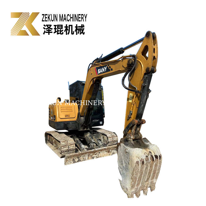 SANY SY60C โปร 6 ตัน ใช้ Excavator รอบ 36KW พลังงานมือสอง Diggers