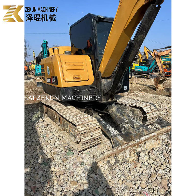SANY SY60C โปร 6 ตัน ใช้ Excavator รอบ 36KW พลังงานมือสอง Diggers