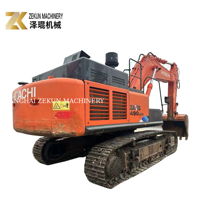 อริจินอล 49T ฮิตาชิ ZX 490 LCA-5A เครื่องขุดมือสองที่มีระบบไฮดรอลิกอื่น ๆ