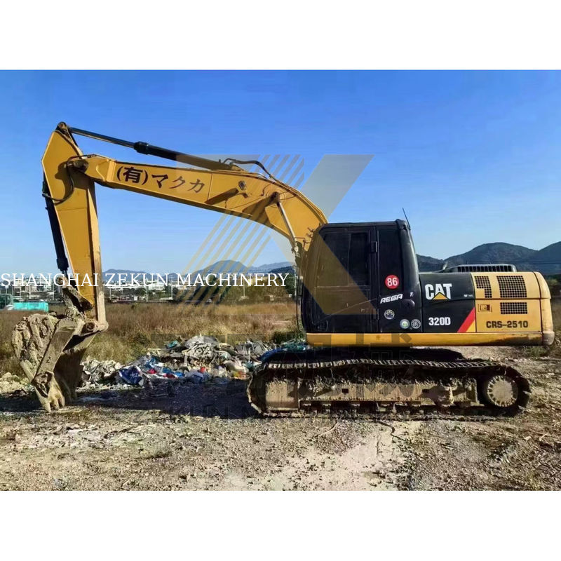 ดี 20 ตัน ใช้ CAT 320D 320DL พลอย Crawler Excavator 1.35m3 ถัง