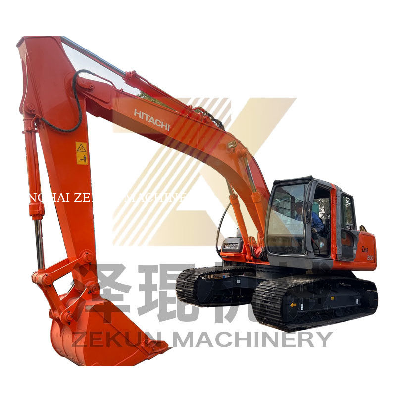 110 KW เครื่องขุดมือสอง ZX200 เครื่องขุดหนักมือสองสําหรับความต้องการในการก่อสร้างของคุณ